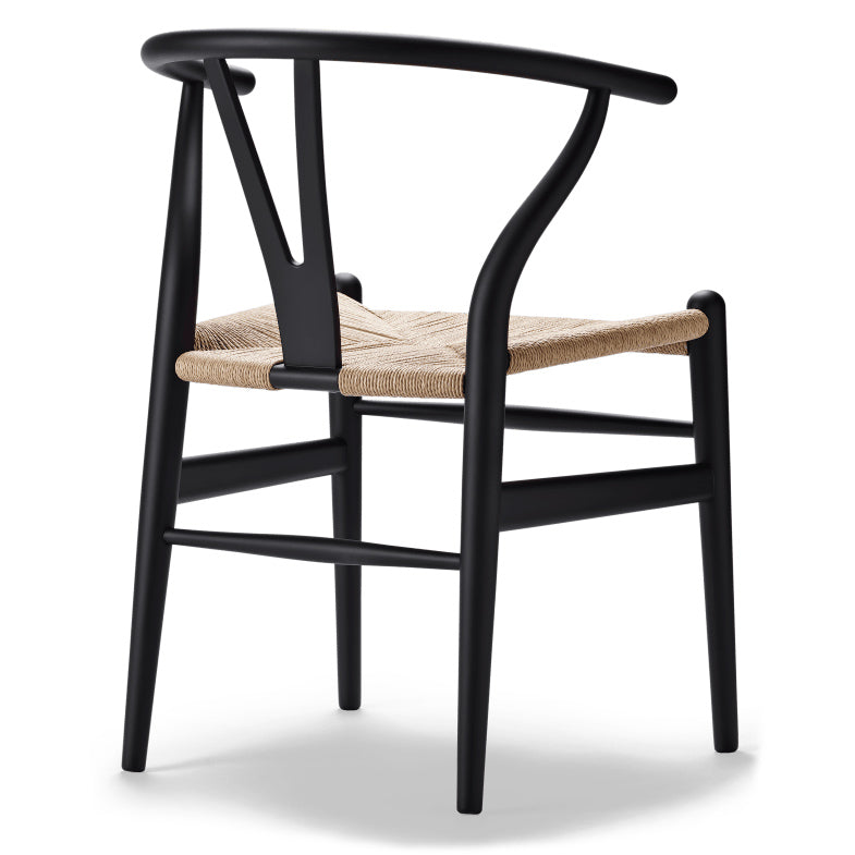 CH24 | WISHBONE CHAIR by Carl Hansen & Søn #beech/Painted Black (CHS)/Natural Paper Cord