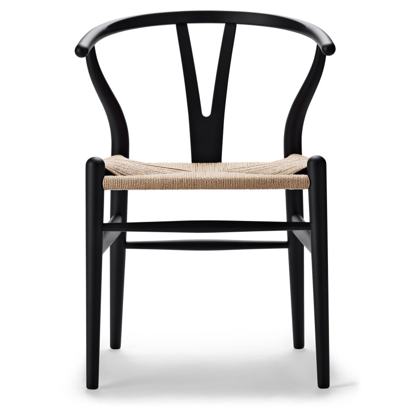 CH24 | WISHBONE CHAIR by Carl Hansen & Søn #beech/Painted Black (CHS)/Natural Paper Cord