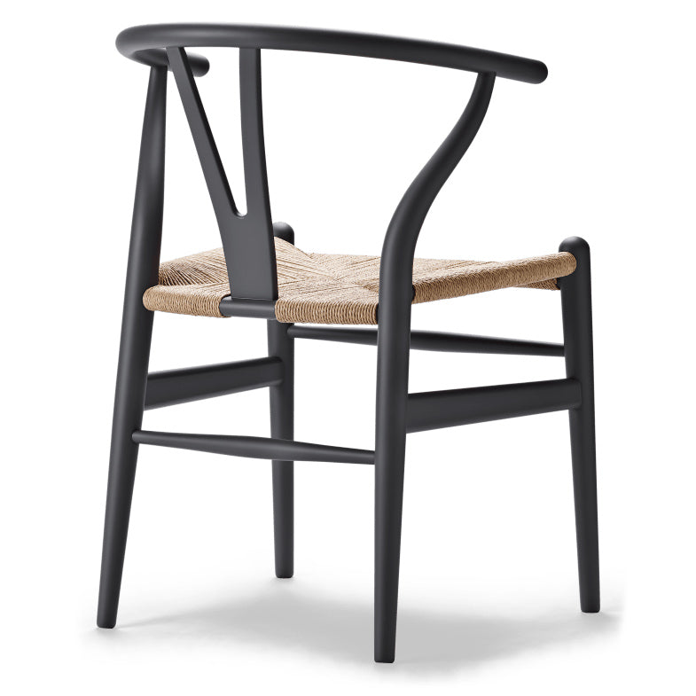 CH24 | WISHBONE CHAIR by Carl Hansen & Søn #beech/Painted Antracite Gray (CHS)/Natural Paper Cord