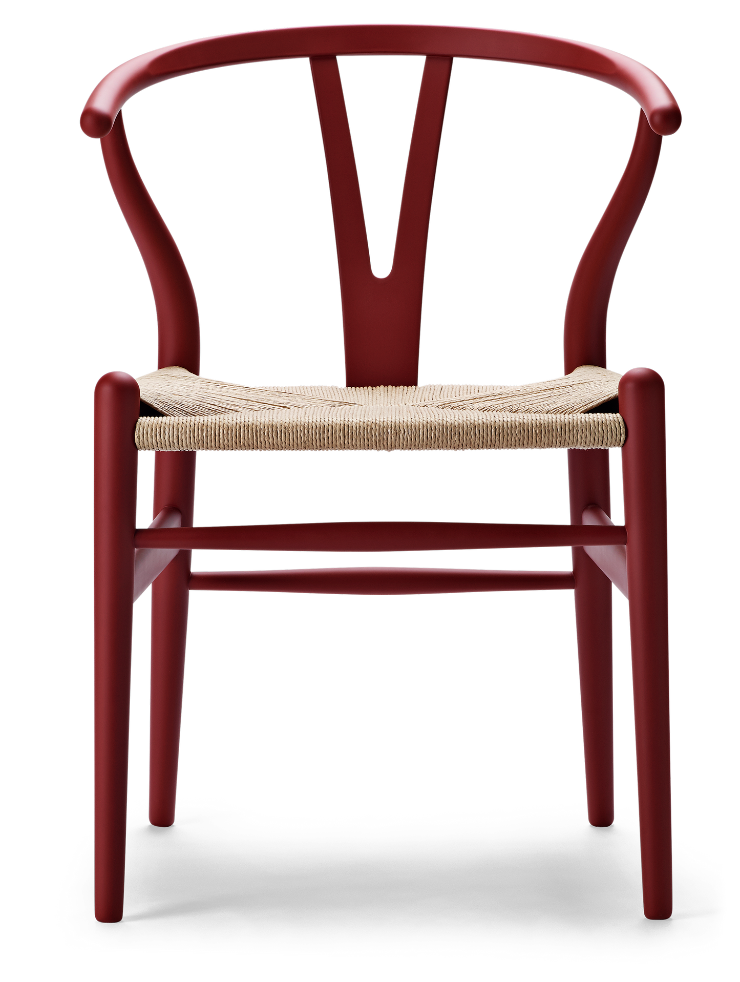 CH24 Wishbone Chair - Beech, Soft Red Brown, Natural Paper Cord