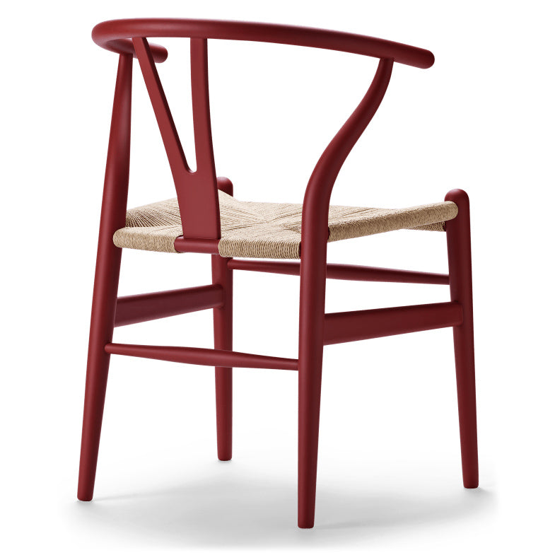 CH24 | WISHBONE CHAIR by Carl Hansen & Søn #beech/Painted Red Brown (CHS)/Natural Paper Cord