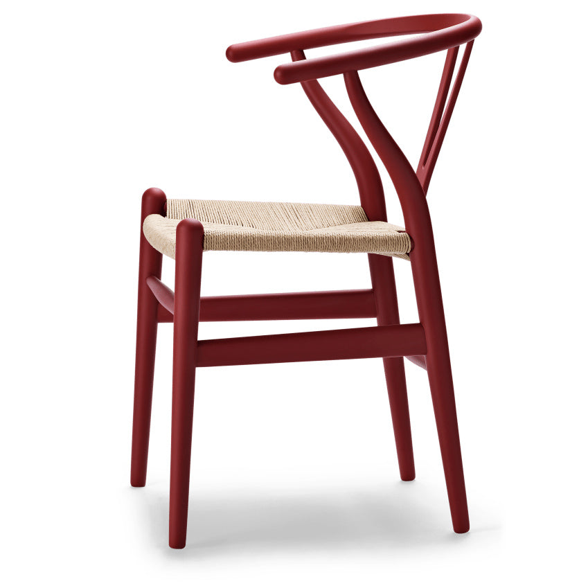 CH24 | WISHBONE CHAIR by Carl Hansen & Søn #beech/Painted Red Brown (CHS)/Natural Paper Cord