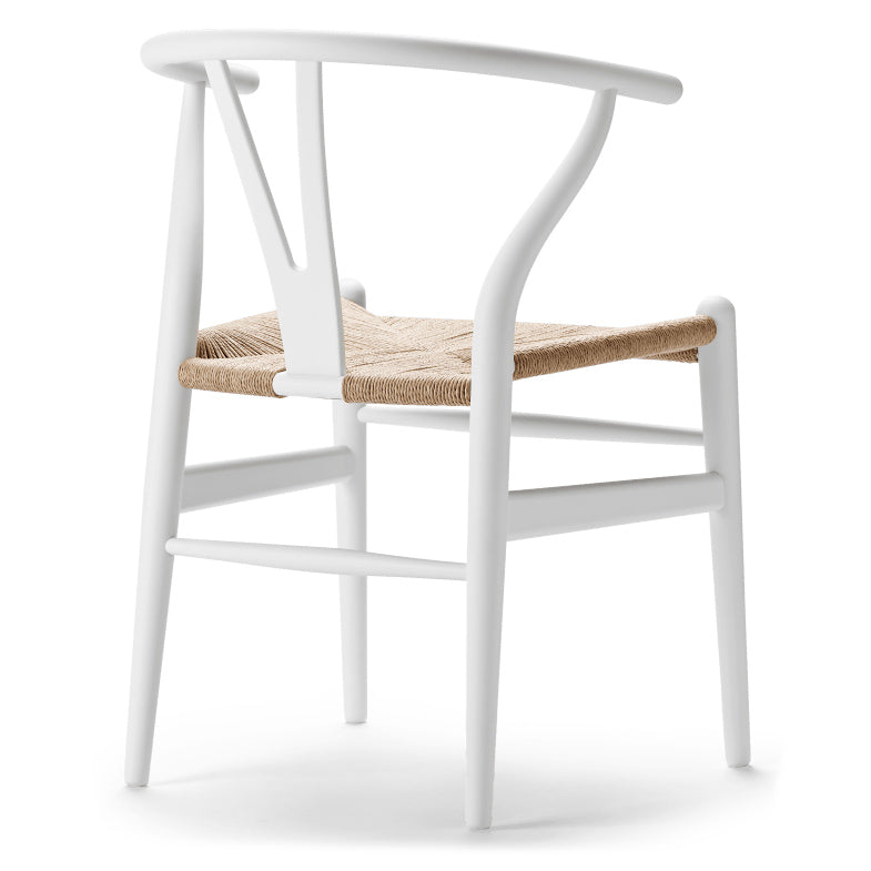 CH24 | WISHBONE CHAIR by Carl Hansen & Søn #beech/Painted Natural White (CHS)/Natural Paper Cord