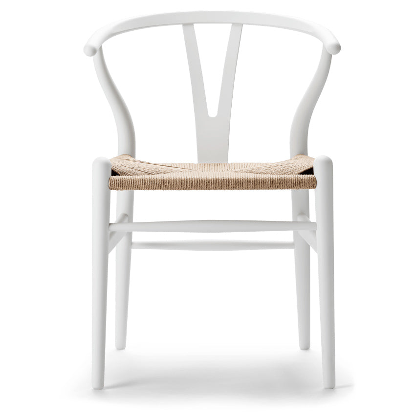 CH24 | WISHBONE CHAIR by Carl Hansen & Søn #beech/Painted Natural White (CHS)/Natural Paper Cord