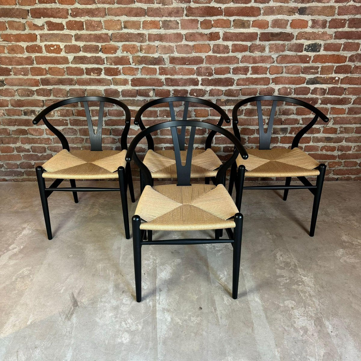 CH24 Wishbone Chairs by Hans J. Wegner for Carl Hansen, 1960, Set of 4