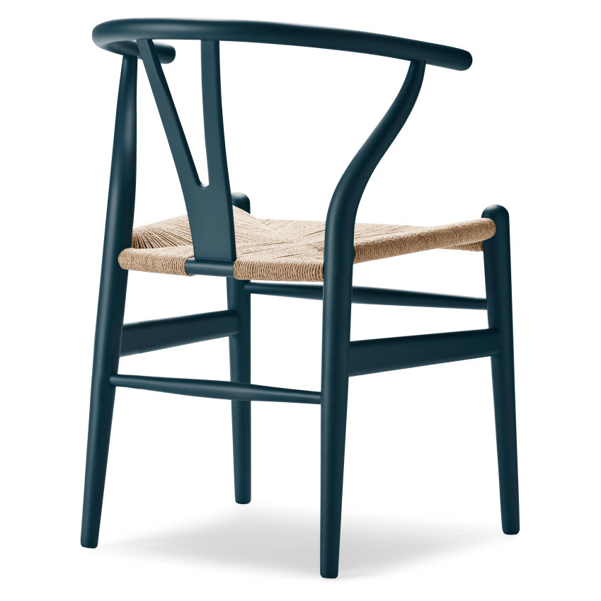 CH24 | WISHBONE CHAIR by Carl Hansen & Søn #beech/Painted North Sea (IC)/Natural Paper Cord