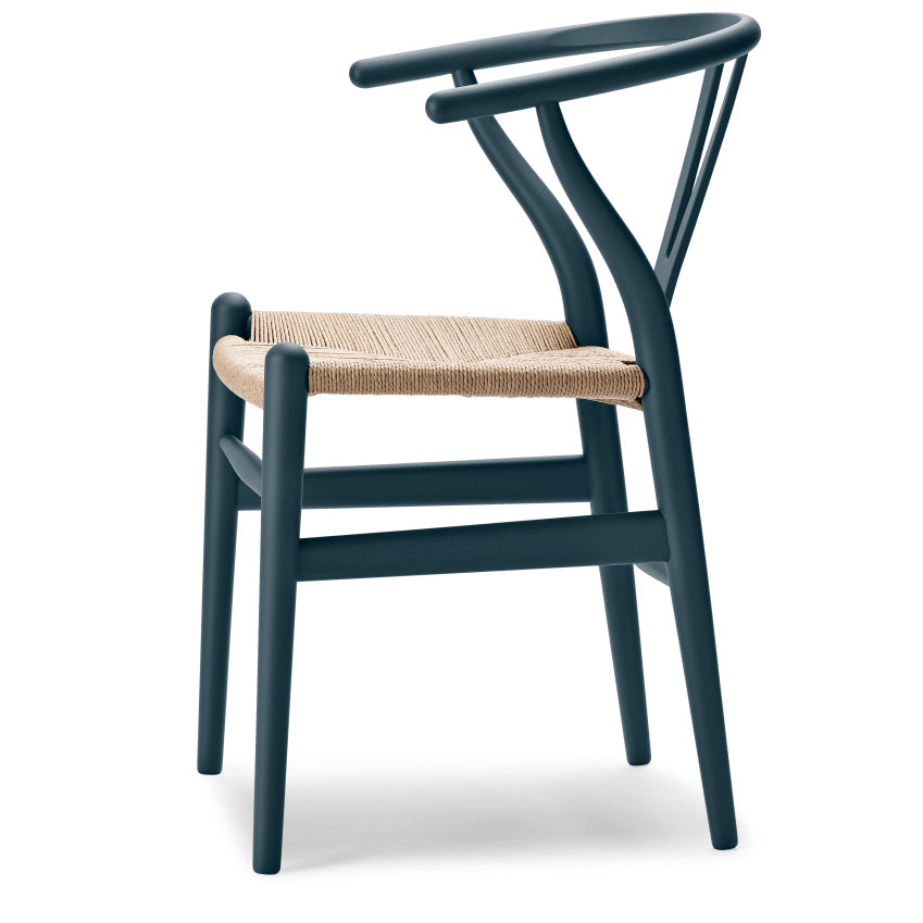 CH24 | WISHBONE CHAIR by Carl Hansen & Søn #beech/Painted North Sea (IC)/Natural Paper Cord