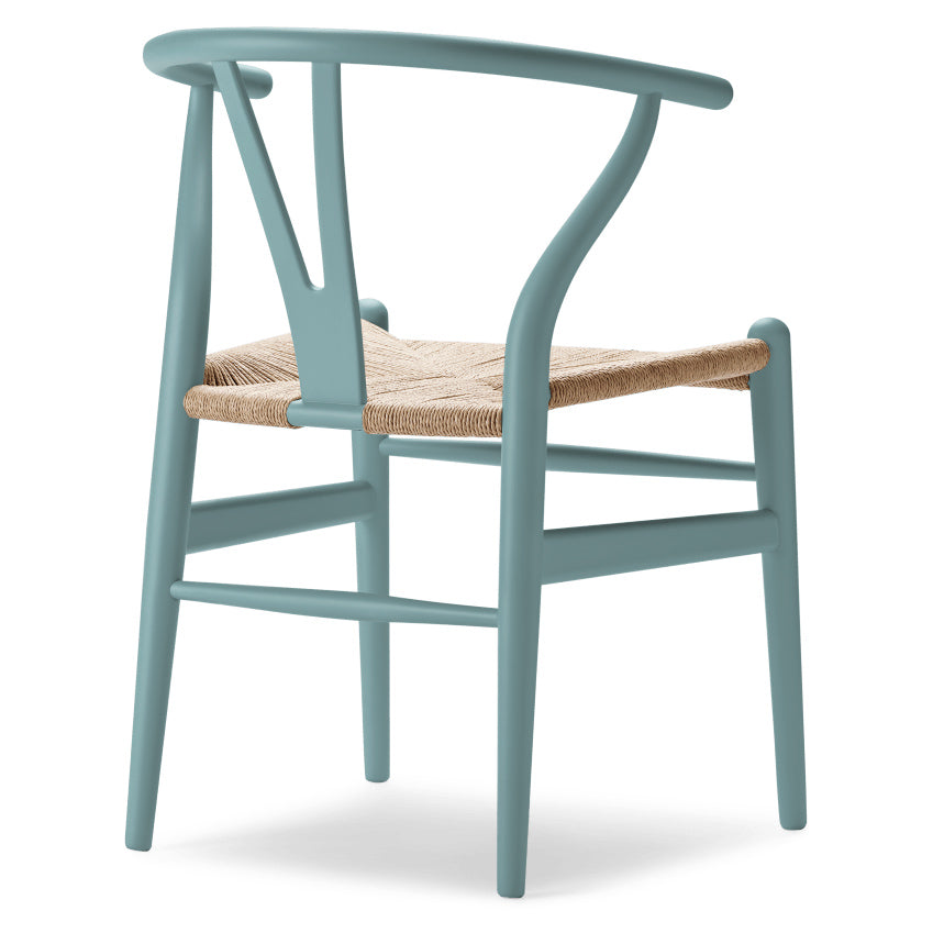 CH24 | WISHBONE CHAIR by Carl Hansen & Søn #beech/Painted Pewter (IC)/Natural Paper Cord