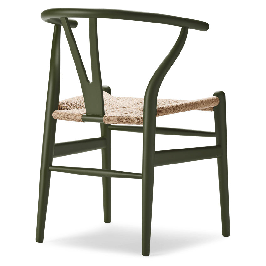 CH24 | WISHBONE CHAIR by Carl Hansen & Søn #beech/Painted Seaweed (IC)/Natural Paper Cord