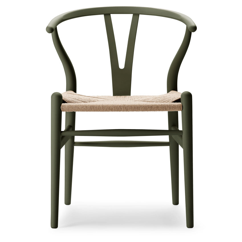 CH24 | WISHBONE CHAIR by Carl Hansen & Søn #beech/Painted Seaweed (IC)/Natural Paper Cord