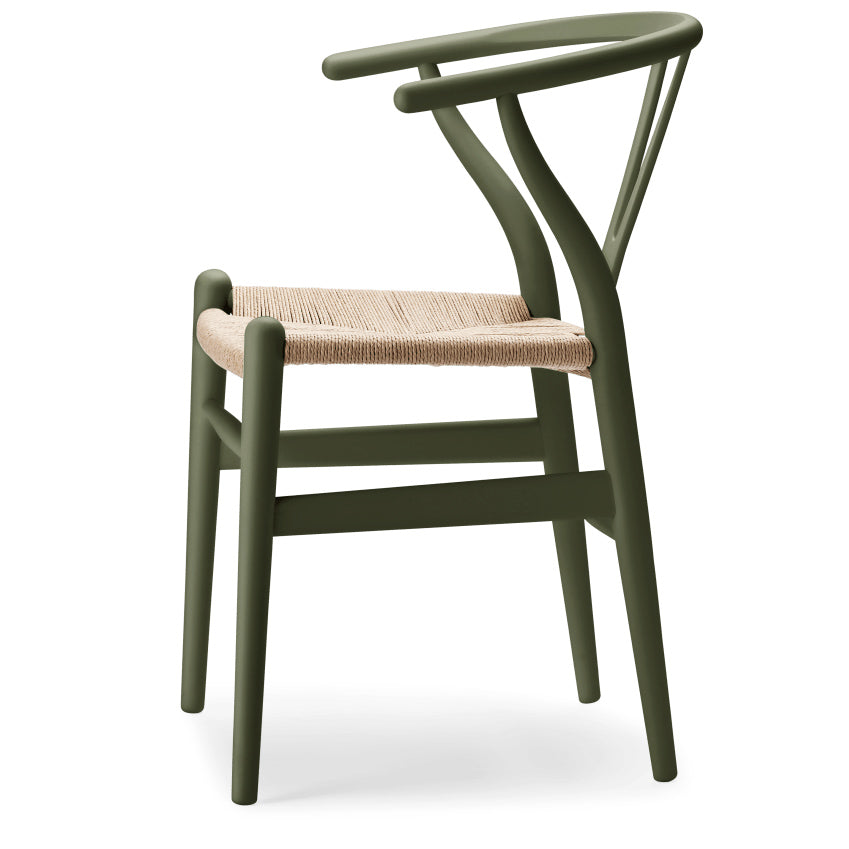 CH24 | WISHBONE CHAIR by Carl Hansen & Søn #beech/Painted Seaweed (IC)/Natural Paper Cord