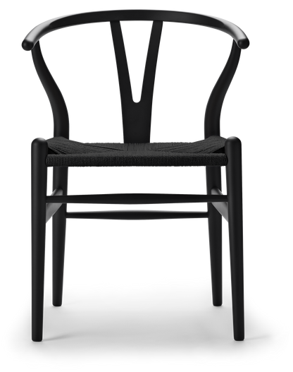 CH24 Wishbone Chair - Beech, CHS Colors, Black Paper Cord