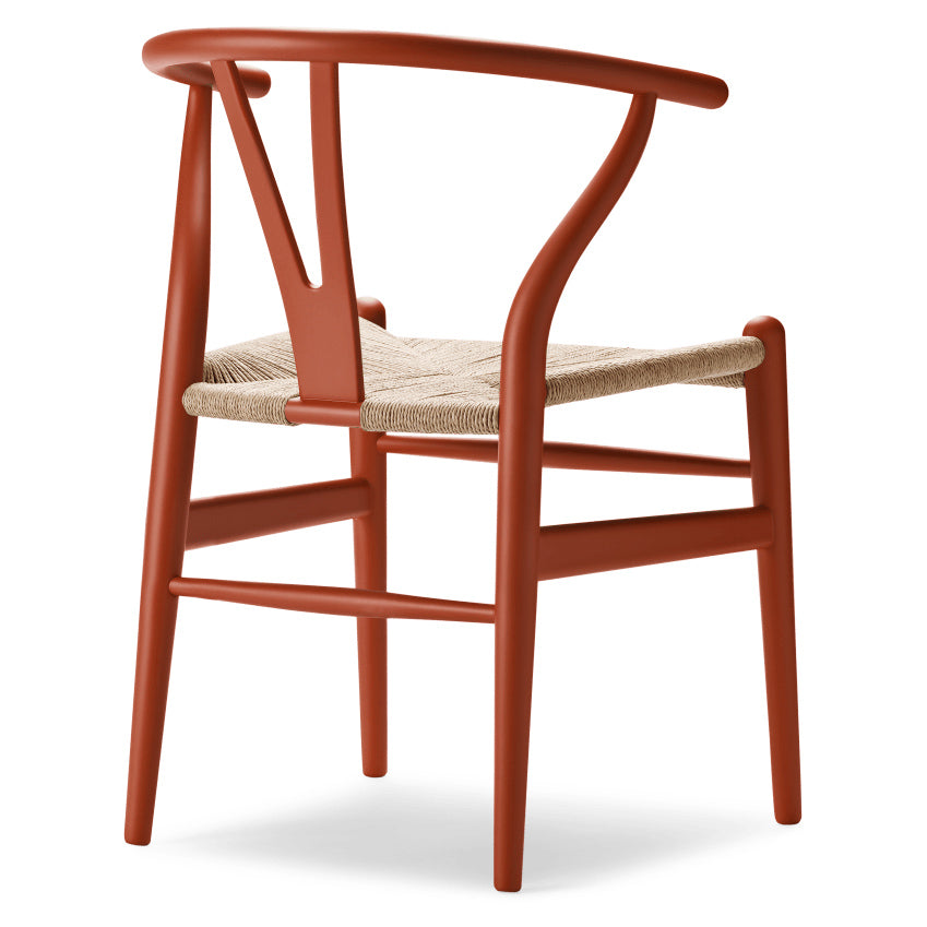 CH24 | WISHBONE CHAIR by Carl Hansen & Søn #beech/Painted Terracotta (IC)/Natural Paper Cord