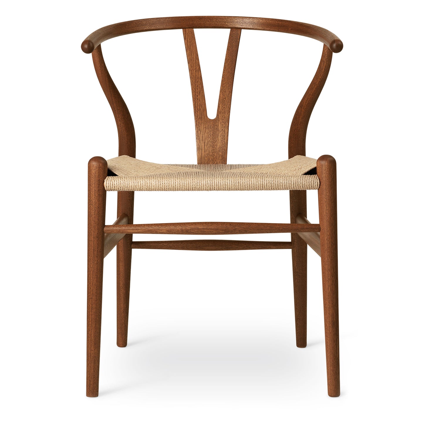 CH24 | WISHBONE CHAIR by Carl Hansen & Søn #mahogany/Oiled/Natural Paper Cord