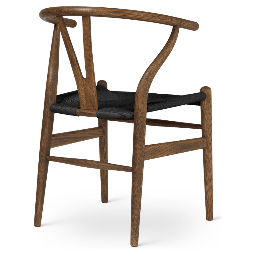 CH24 | WISHBONE CHAIR by Carl Hansen & Søn #oak/Smoked Oiled/Black Paper Cord