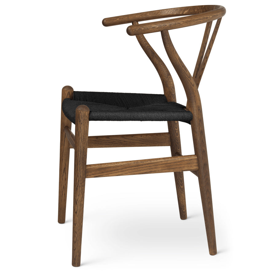 CH24 | WISHBONE CHAIR by Carl Hansen & Søn #oak/Smoked Oiled/Black Paper Cord