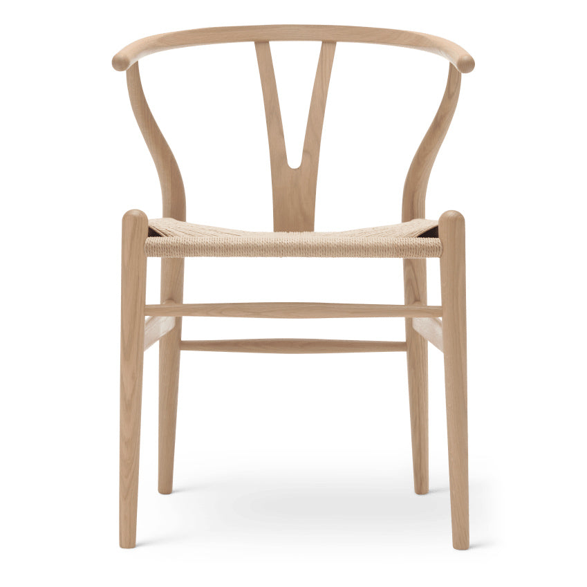 CH24 | WISHBONE CHAIR by Carl Hansen & Søn #oak/White Oiled/Natural Paper Cord