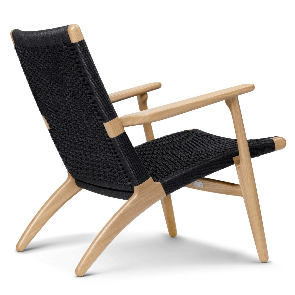 CH25 | Lounge Chair by Carl Hansen & Søn #Oak/Lacquered/Black Paper Cord