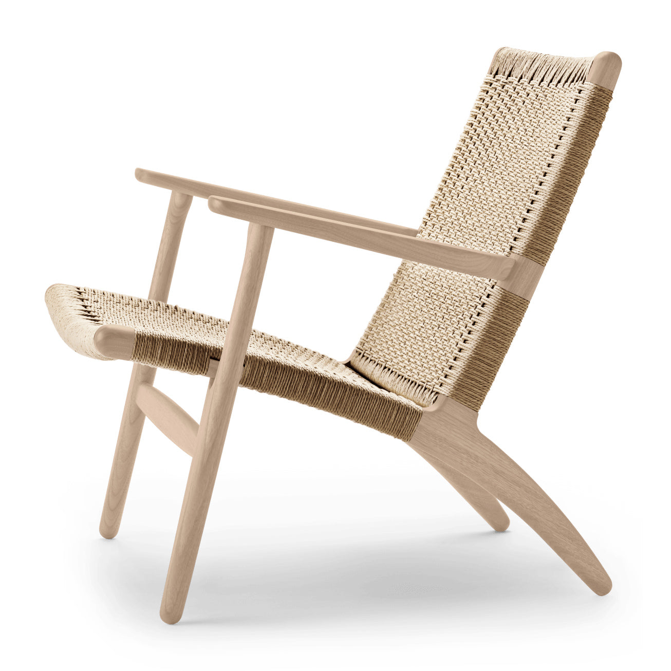 CH25 | Lounge Chair by Carl Hansen & Søn #Oak/Soaped/Natural Paper Cord