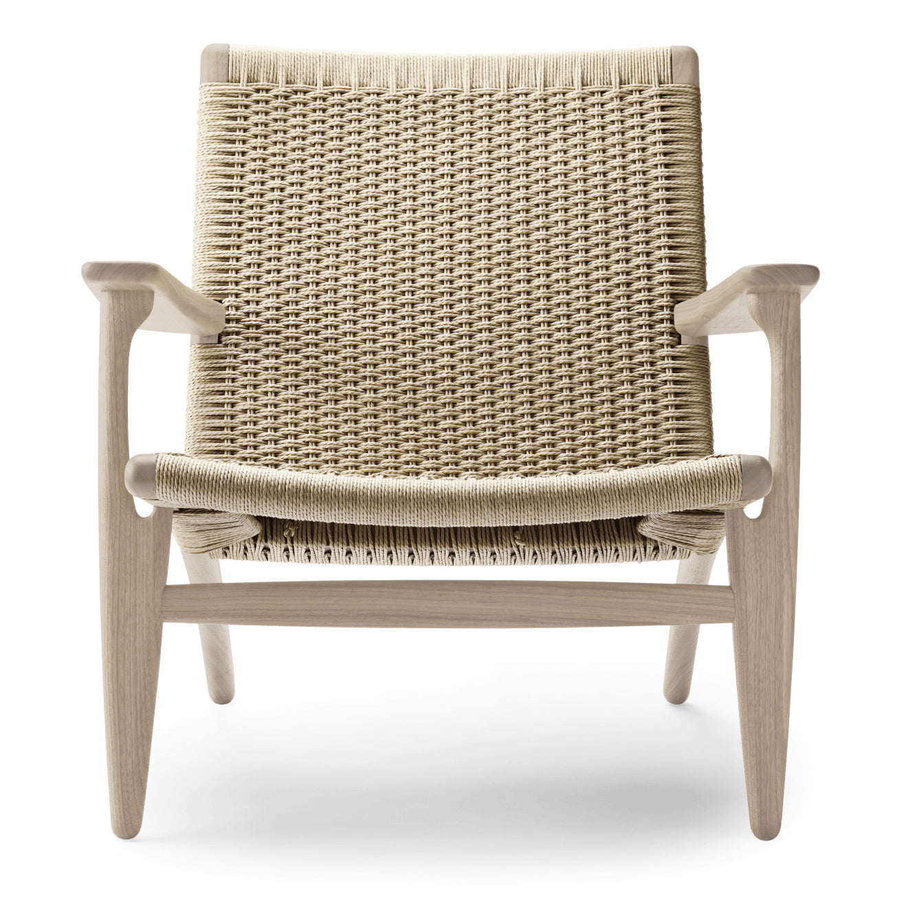 CH25 | Lounge Chair by Carl Hansen & Søn #Oak/Soaped/Natural Paper Cord