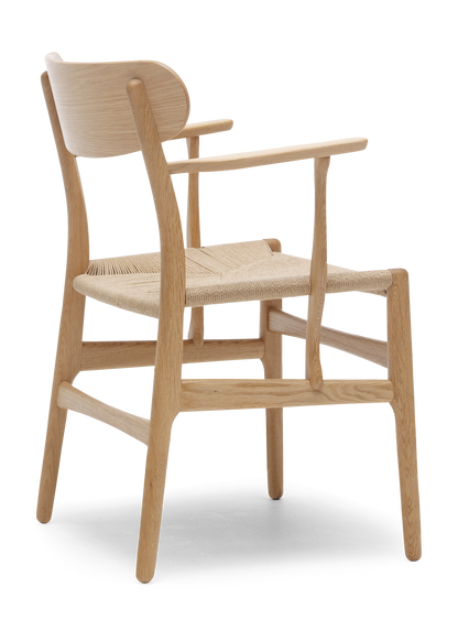 CH26 Dining Chair - Oak Oil Natural Paper Cord Back