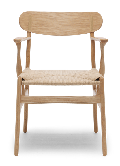 CH26 Dining Chair - Oak Oil Natural Paper Cord