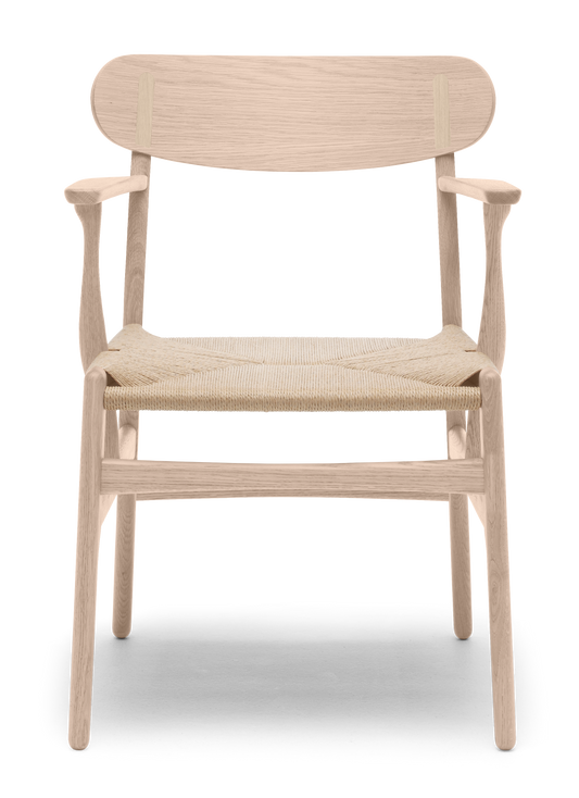 CH26 Dining Chair - Oak Soap Natural Paper Cord