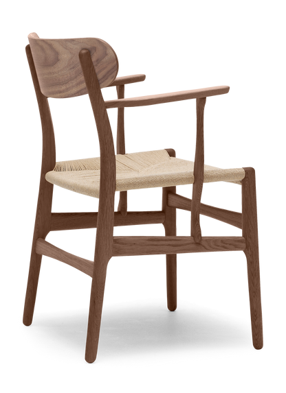 CH26 Dining Chair - Walnut Oil Natural Paper Cord Back