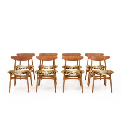 CH30 Chairs in Teak by Hans J. Wegner for Carl Hansen & Søn, 1960s, Set of 8-TJQ-1007460