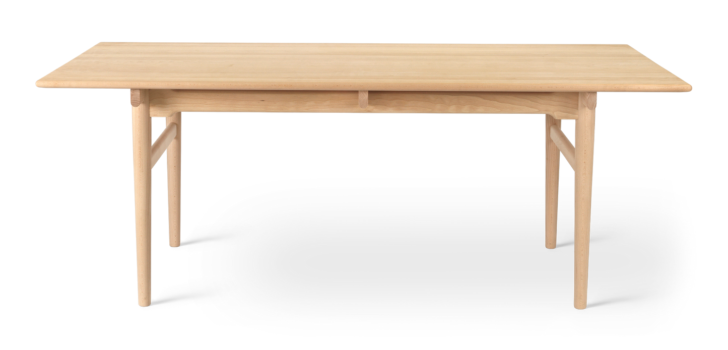 CH327 Dining Table - Beech Soap front