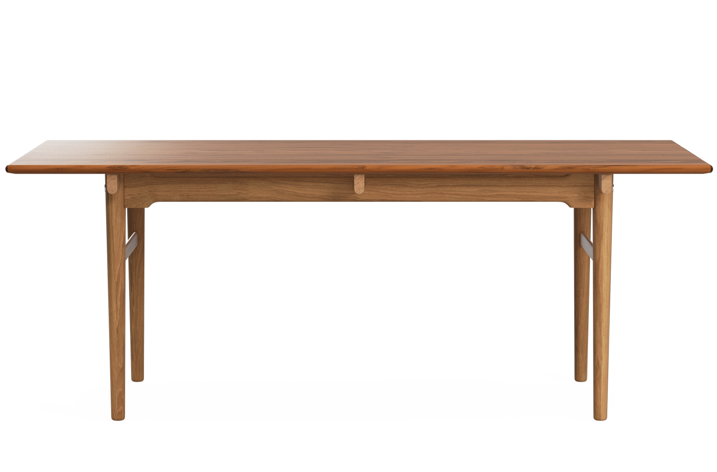 CH327 Dining Table - Teak/Oak Oil front