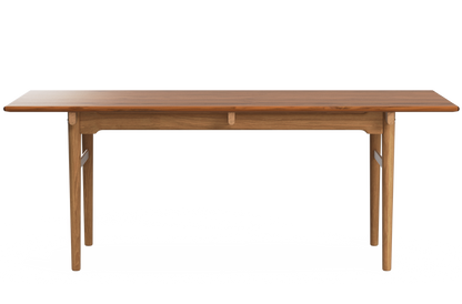 CH327 Dining Table - Teak/Oak Oil front