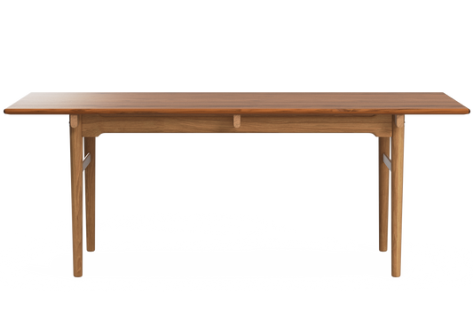CH327 Dining Table - Teak/Oak Oil front