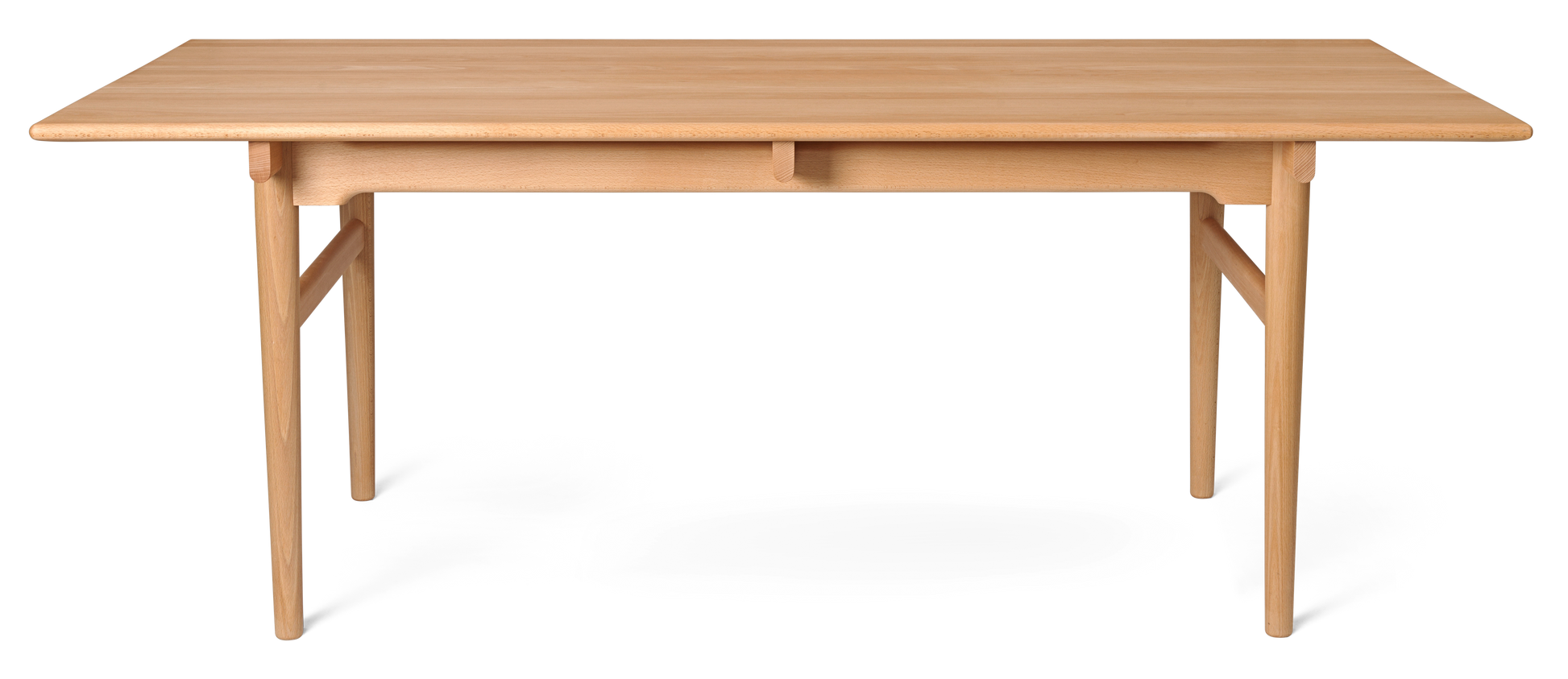 CH327 Dining Table - Beech Oil front