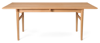 CH327 Dining Table - Beech Oil front