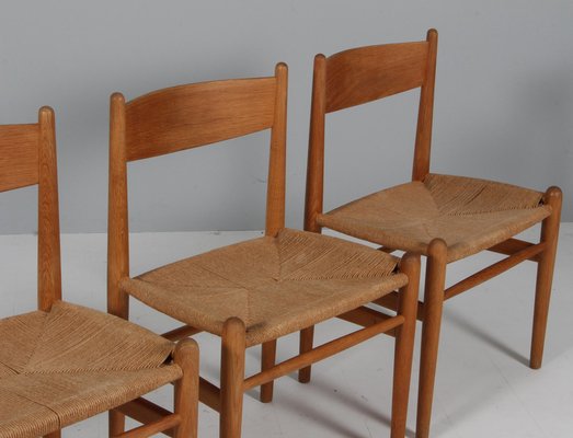 CH36 Dining Chairs in Oak attributed to Hans J. Wegner for Carl Hansen & Søn, 1970s, Set of 4-HJB-2035106