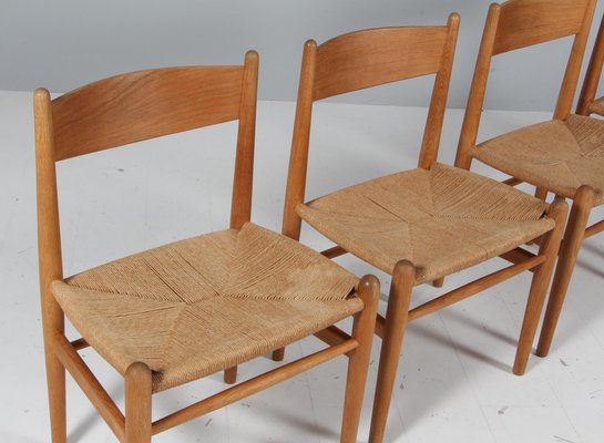 CH36 Dining Chairs in Oak attributed to Hans J. Wegner for Carl Hansen & Søn, 1970s, Set of 4-HJB-2035106