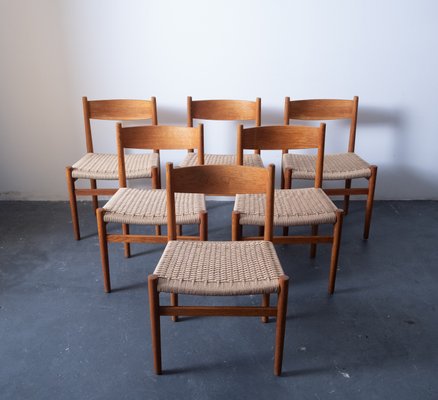 Ch40 Chairs by Hans Wegner for Carl Hansen & Son, 1960s, Set of 6-OFV-2021347