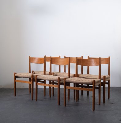 Ch40 Chairs by Hans Wegner for Carl Hansen & Son, 1960s, Set of 6-OFV-2021347