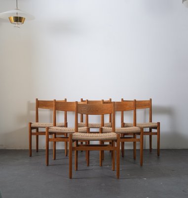 Ch40 Chairs by Hans Wegner for Carl Hansen & Son, 1960s, Set of 6-OFV-2021347