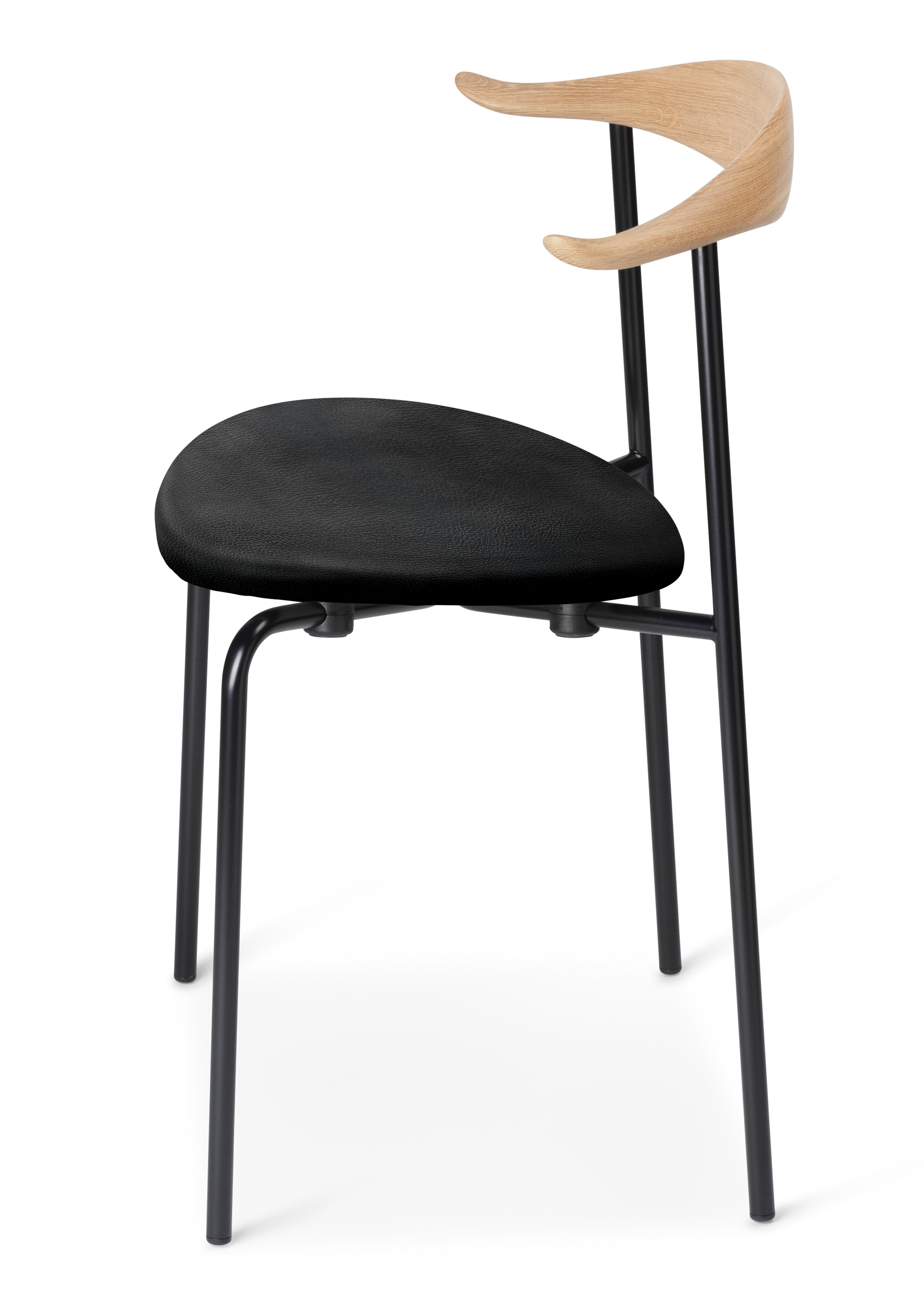 CH88P Chair - ch88p oak oil loke7150 steel black side