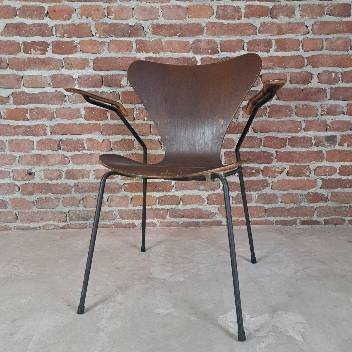 Chair Butterfly Nr. 3207 in Teak by Arne Jacobsen for Fritz Hansen, Denmark, 1950s