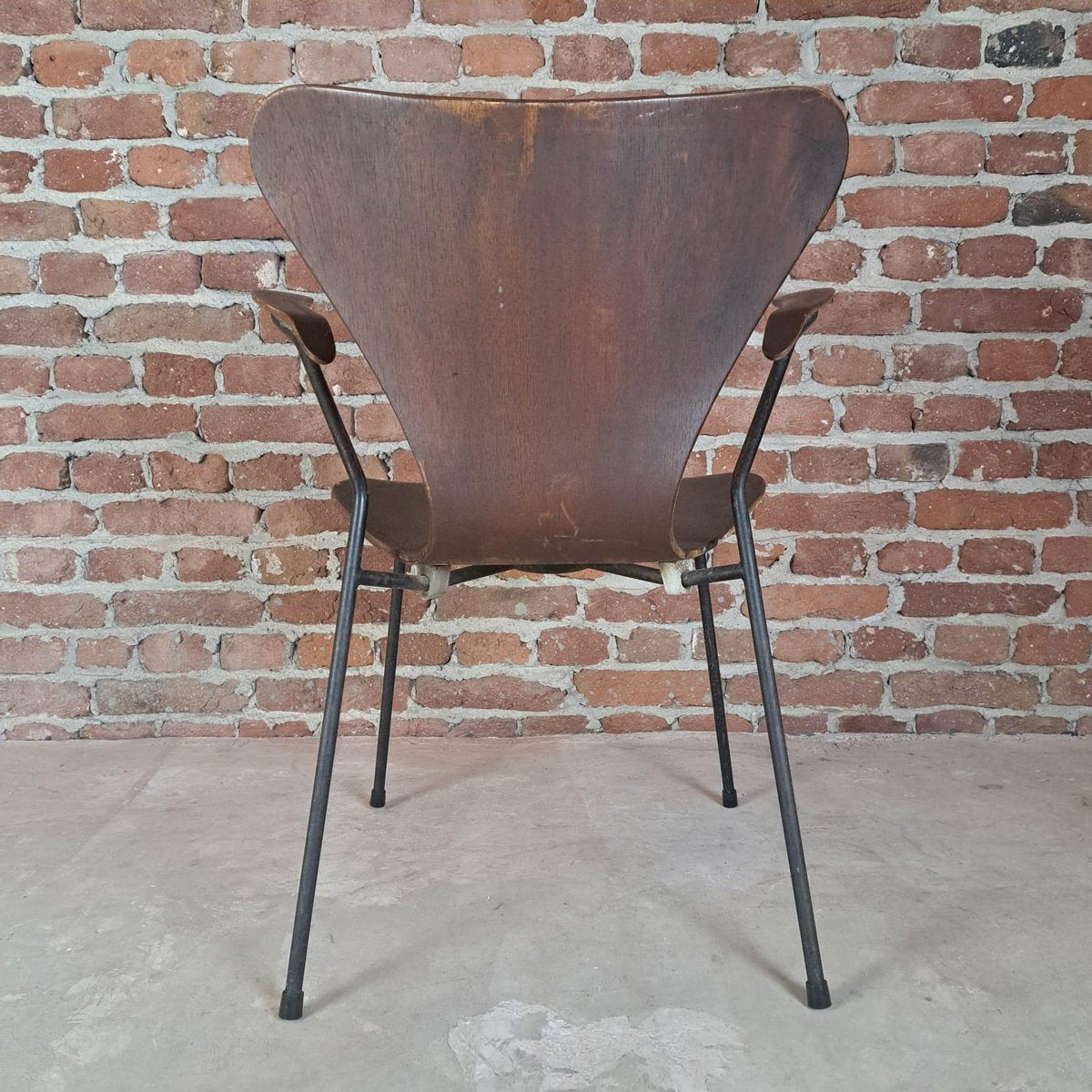 Chair Butterfly Nr. 3207 in Teak by Arne Jacobsen for Fritz Hansen, Denmark, 1950s