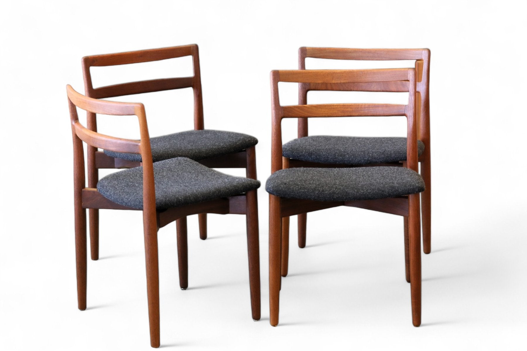 Chair in Teak by Harry Østergaard for Randers Møbelfabrik, 1960s, Set of 4