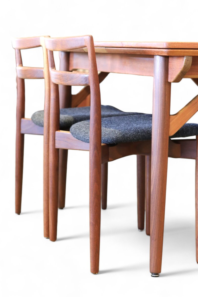 Chair in Teak by Harry Østergaard for Randers Møbelfabrik, 1960s, Set of 4