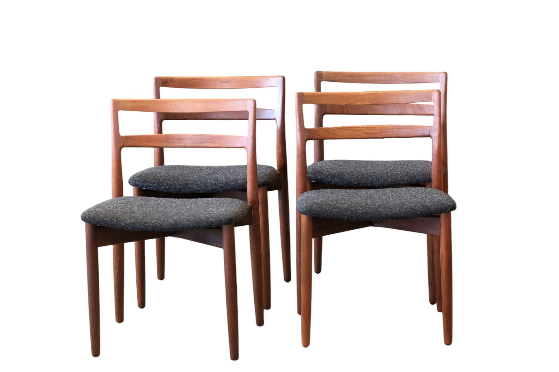 Chair in Teak by Harry Østergaard for Randers Møbelfabrik, 1960s, Set of 4