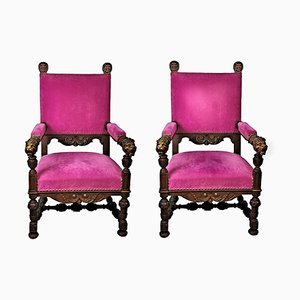 Chair in Walnut from Throne, Set of 2-GKV-1344446