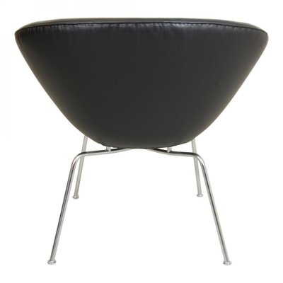 Chair with Black Leather by Arne Jacobsen for Fritz Hansen, 2000s-MTD-1400587