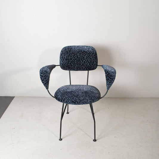 Chair with Metal Structure Works and Curved by Gastone Rinaldi for Rima, 1950s