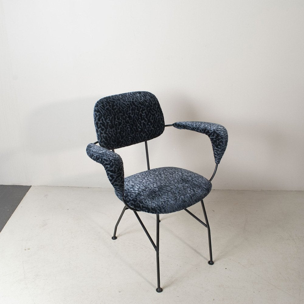 Chair with Metal Structure Works and Curved by Gastone Rinaldi for Rima, 1950s